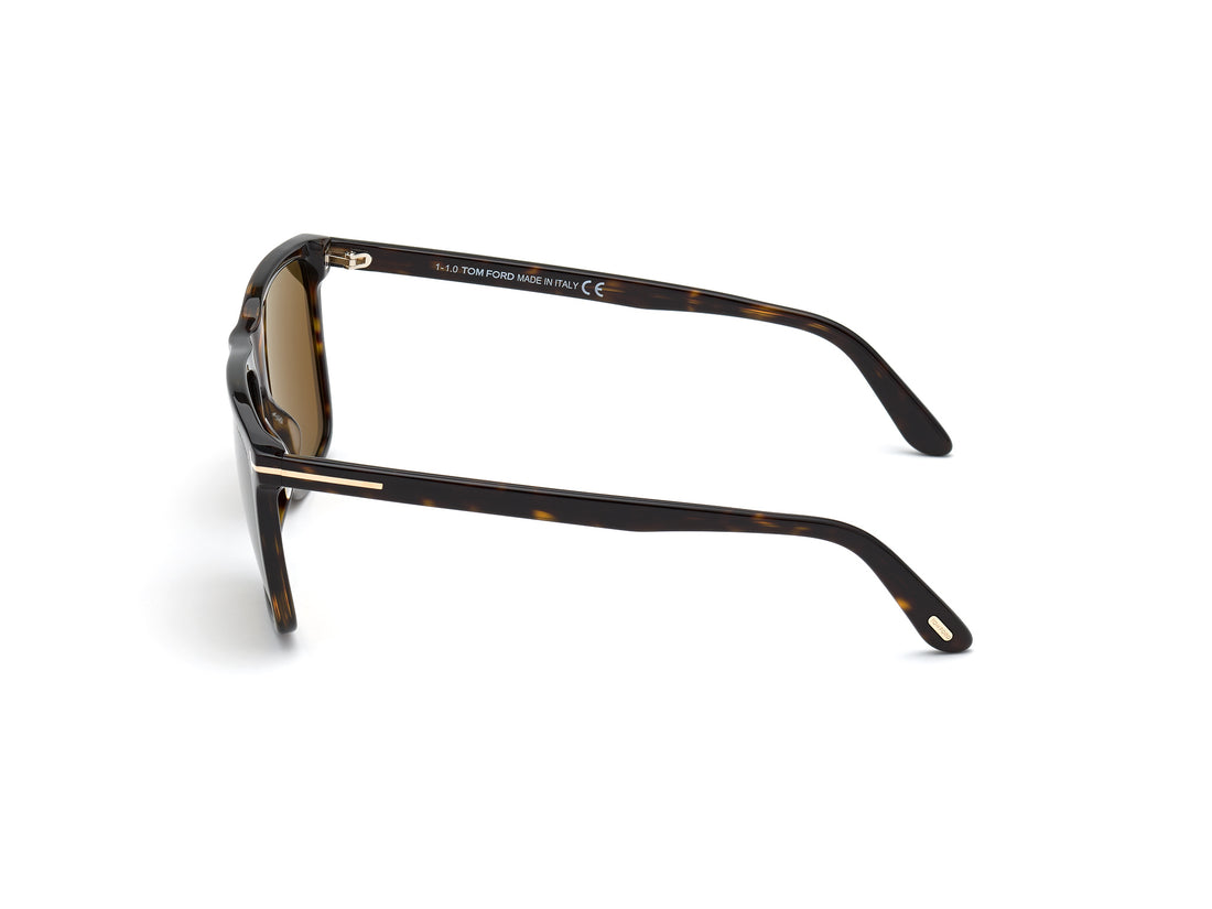 Occhiali da sole tom ford ft0832 52j havana square masculino taglia 59mm - Vista dettagliata