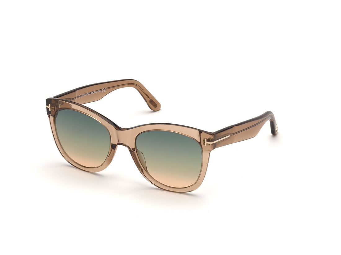 Gafas de sol tom ford ft0870 wallace 45p marron cat eye femenino talla 54mm - Vista principal