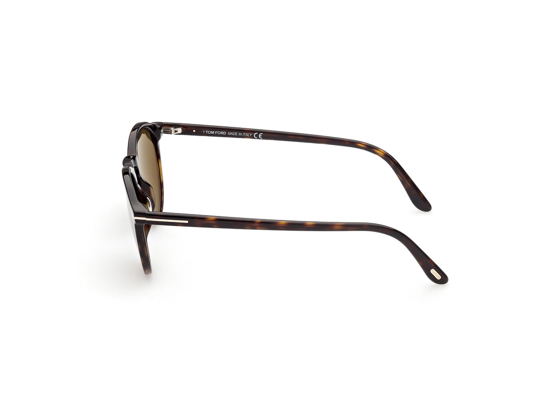 Occhiali da sole tom ford ft0904 aurele 52j havana pantos masculino taglia 50mm - Vista dettagliata