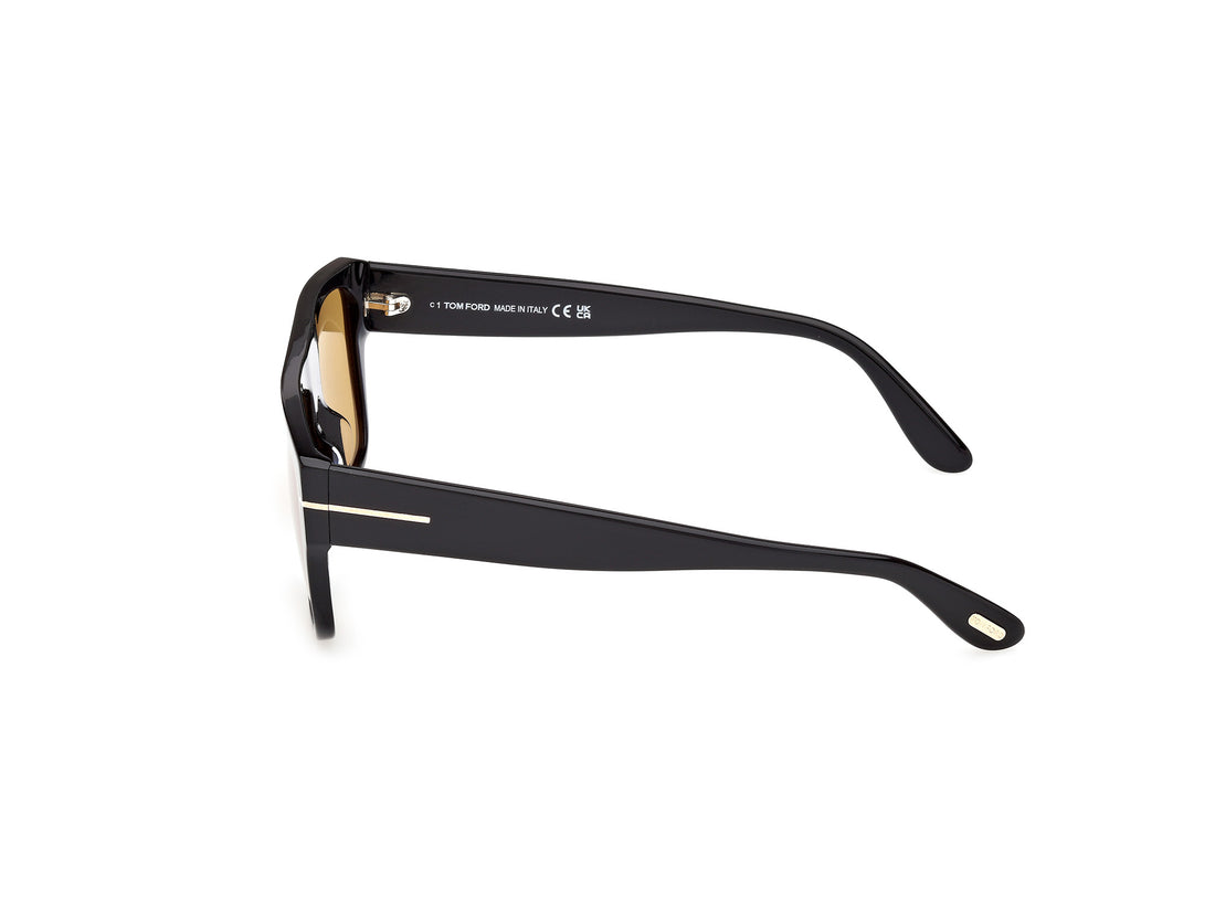 Sonnenbrillen tom ford ft0907 dunning-02 01e negro rectangular masculino größe 55mm - Detailansicht