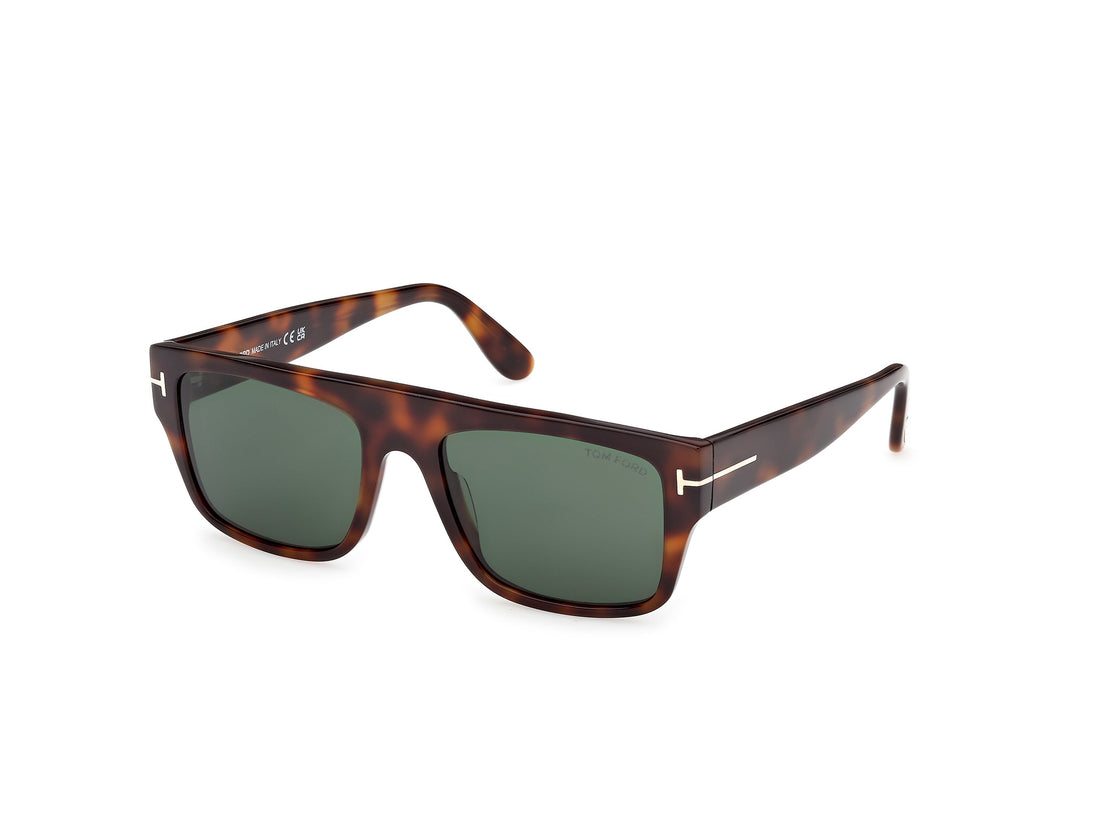 Sonnenbrillen tom ford ft0907 dunning-02 53n havana rectangular masculino größe 55mm - Hauptansicht