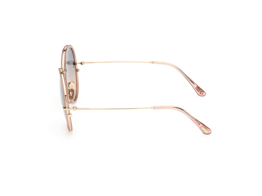 Sonnenbrillen tom ford ft0946 hunter-02 72w rosa round femenino größe 58mm - Detailansicht