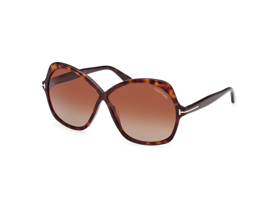 Sonnenbrillen tom ford ft1013 rosemin 52f havana butterfly femenino größe 64mm - Hauptansicht