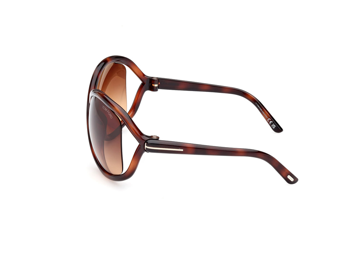 Sonnenbrillen tom ford ft1068 bettina 52f havana femenino größe 68mm - Detailansicht