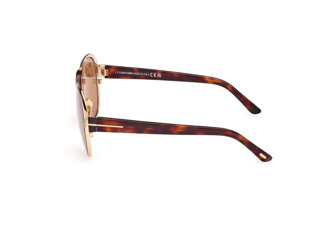 Sonnenbrillen tom ford ft1072 vincenzo 30e dorado masculino größe 64mm - Detailansicht