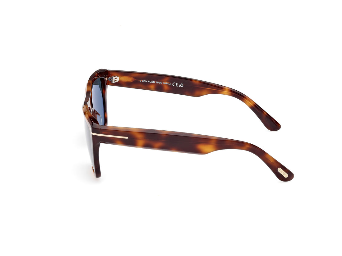 Sonnenbrillen tom ford ft1077 alberto 53v havana square masculino größe 55mm - Detailansicht