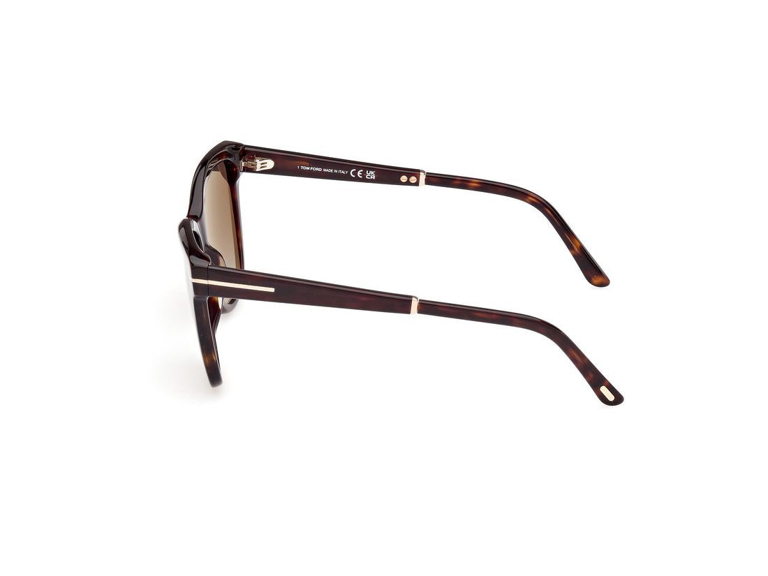 Sonnenbrillen tom ford ft1087 lucia 52h havana square femenino größe 54mm - Detailansicht
