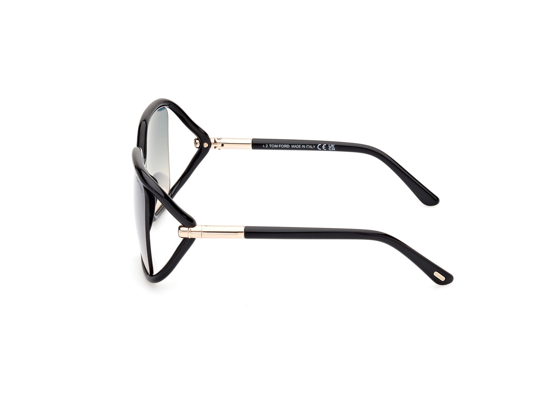 Sonnenbrillen tom ford ft1089 solange-02 01p negro butterfly femenino größe 60mm - Detailansicht