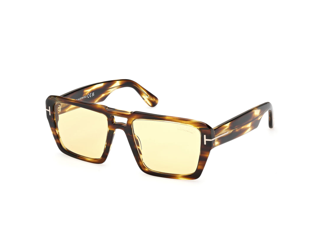 Sunglasses tom ford ft1153 redford 52e havana navigator masculino size 56mm - Main view