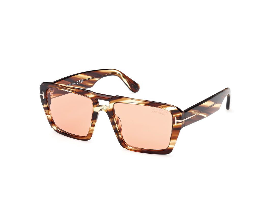 Sunglasses tom ford ft1153 redford 55e havana navigator masculino size 56mm - Main view