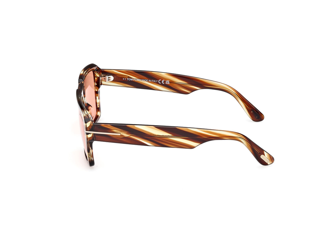 Sunglasses tom ford ft1153 redford 55e havana navigator masculino size 56mm - Detailed view