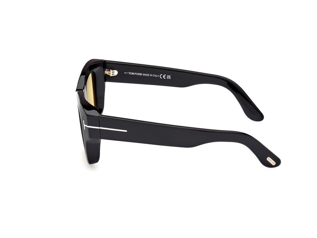 Óculos de sol tom ford ft1154 ilias 01e negro square masculino tamanho 50mm - Vista de detalhe
