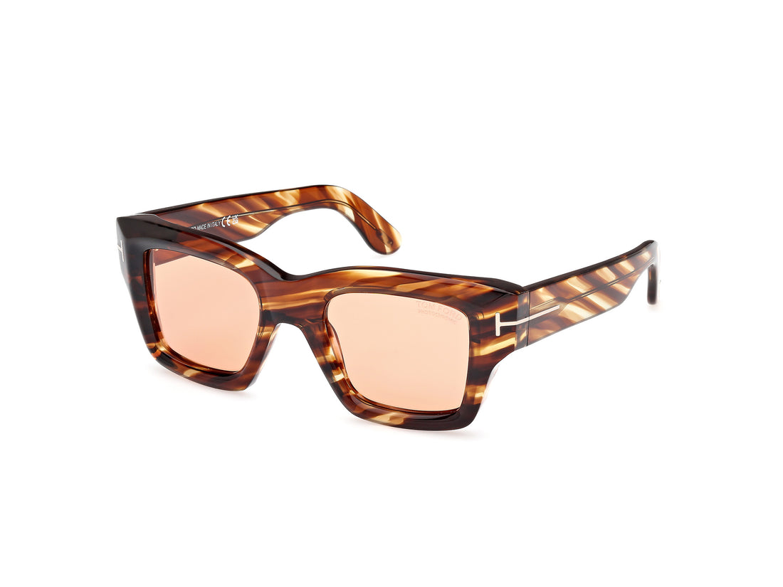 Sunglasses tom ford ft1154 ilias 55e havana square masculino size 50mm - Main view