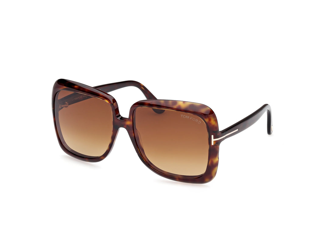 Sunglasses tom ford ft1156 lorelai 52f havana square femenino size 59mm - Main view