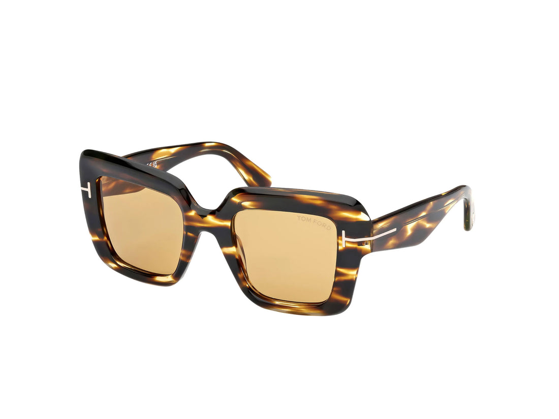 Sunglasses tom ford ft1157 esme 52e havana square femenino size 50mm - Main view