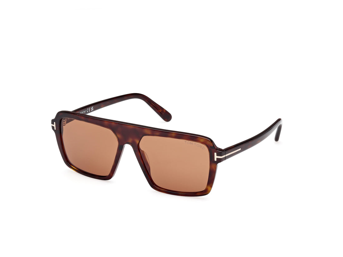 Gafas de sol tom ford ft1176 vincent 52e havana pilot masculino talla 56mm - Vista principal