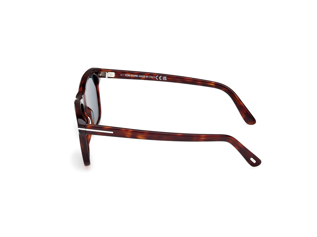 Gafas de sol tom ford ft1179 barron 54v havana square masculino talla 54mm - Vista de detalle