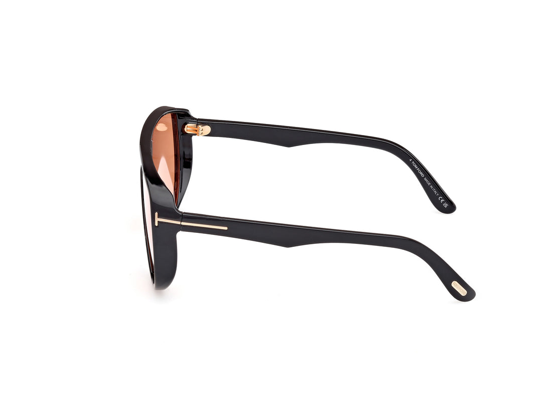 Sonnenbrillen tom ford ft1182 achilles 05e negro shield masculino größe 0mm - Detailansicht