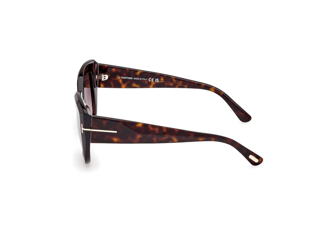 Gafas de sol tom ford ft1192 saltzman 52b havana butterfly femenino talla 53mm - Vista de detalle