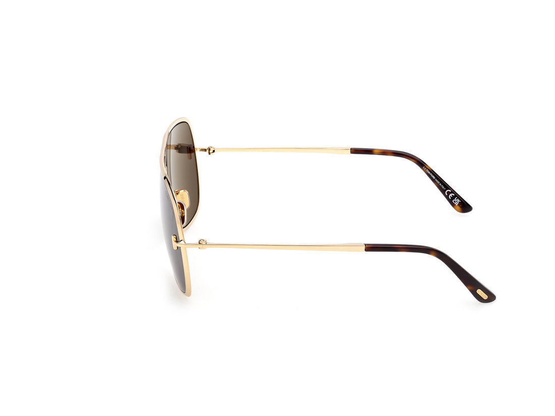 Gafas de sol tom ford ft1204 stavros 30n dorado navigator masculino talla 63mm - Vista de detalle