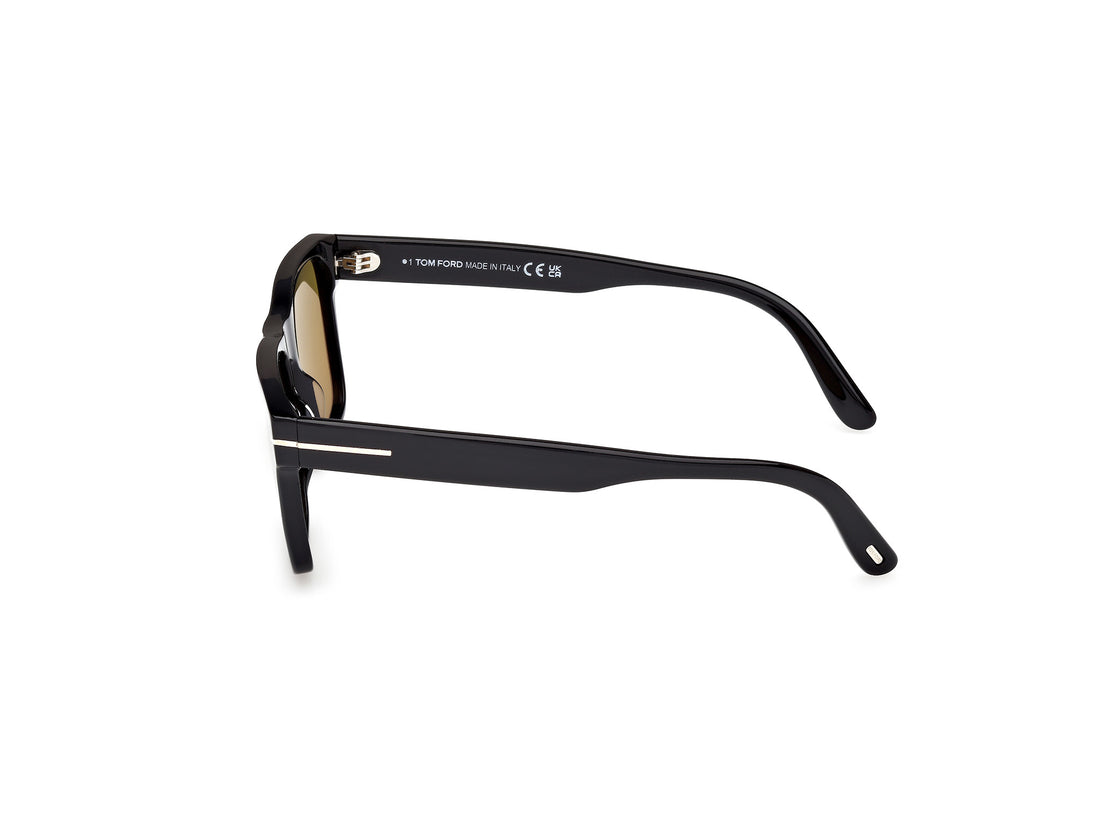 Gafas de sol tom ford ft1205 calder 01h negro square masculino talla 55mm - Vista de detalle