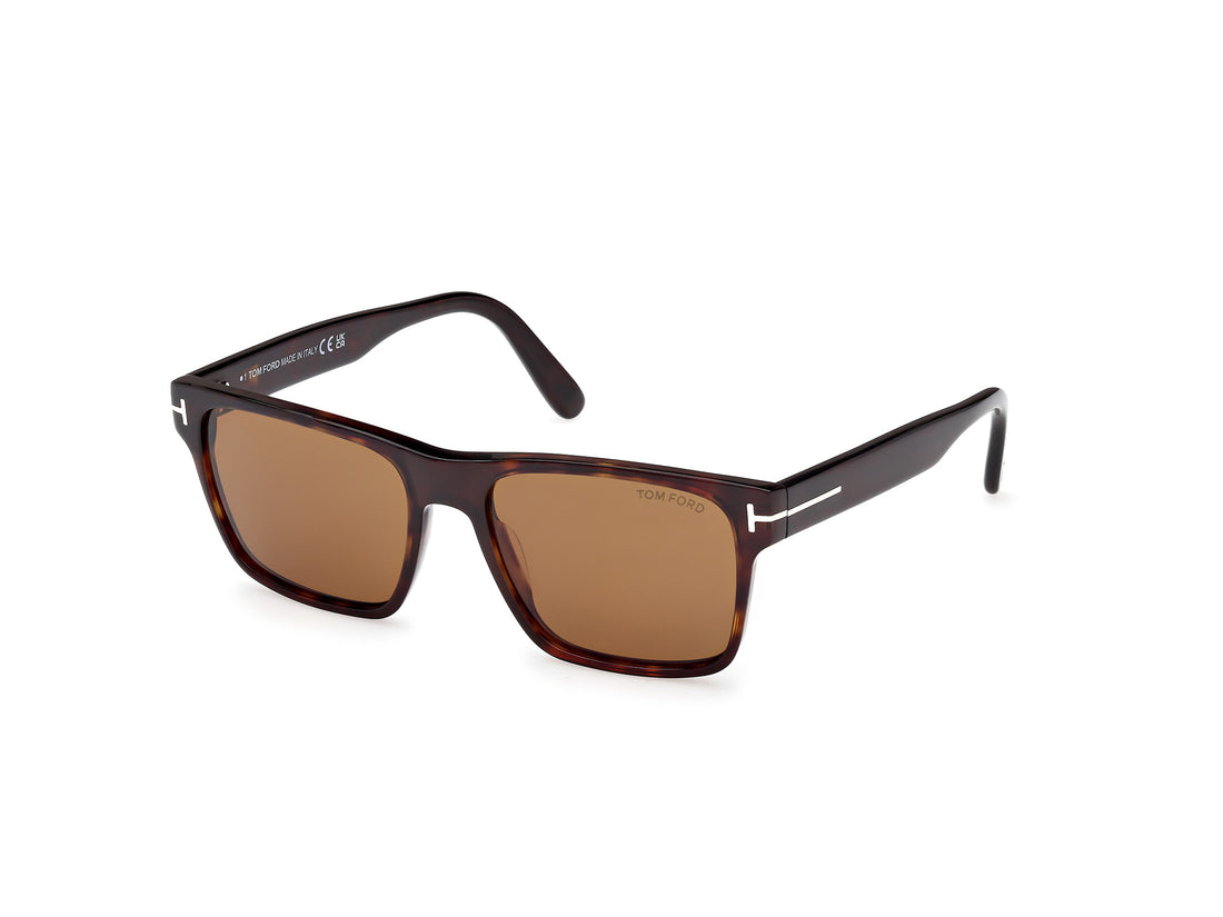 Gafas de sol tom ford ft1205 calder 52e havana square masculino talla 55mm - Vista principal
