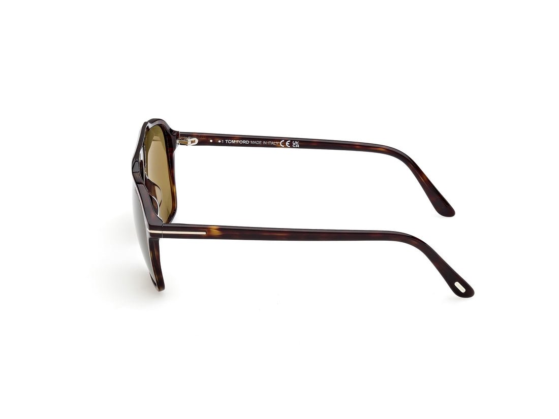 Gafas de sol tom ford ft1209 autari 52n havana navigator masculino talla 56mm - Vista de detalle