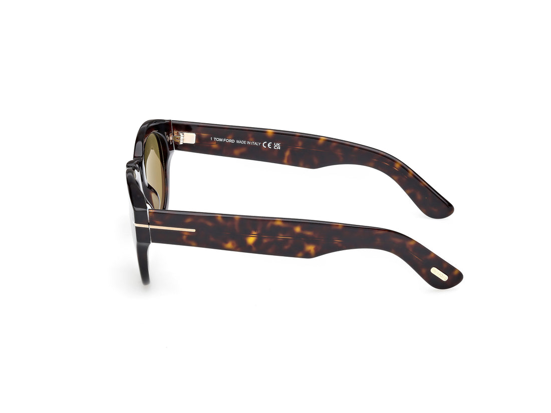 Sonnenbrillen tom ford ft1212 lucinda 52n havana round unisex größe 48mm - Detailansicht
