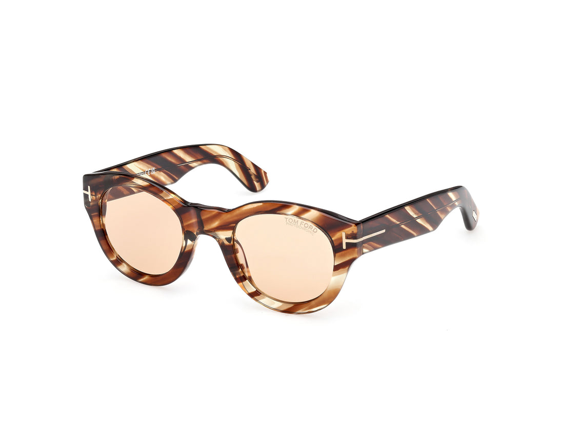 Gafas de sol tom ford ft1212 lucinda 55e havana round unisex talla 48mm - Vista principal
