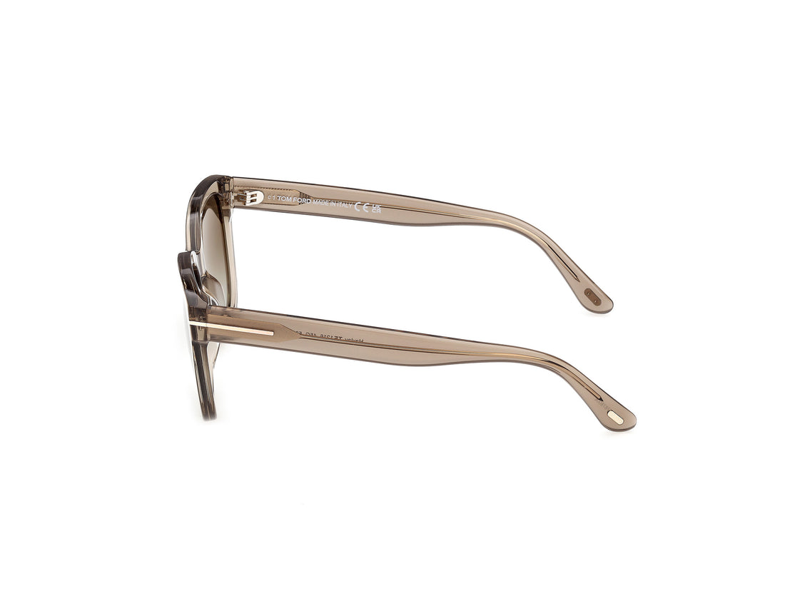 Gafas de sol tom ford ft1216 haylay 45g marron square femenino talla 53mm - Vista de detalle