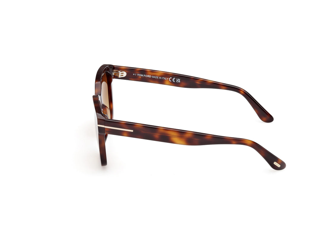 Gafas de sol tom ford ft1216 haylay 53f havana square femenino talla 53mm - Vista de detalle