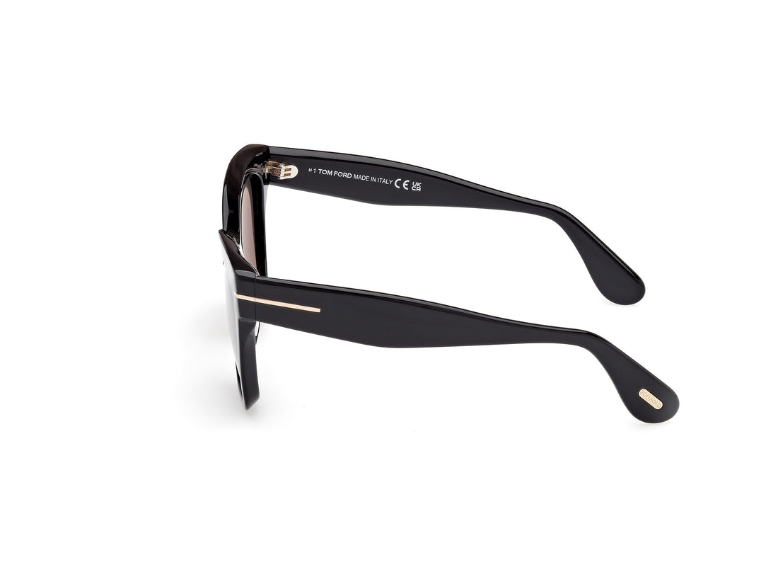 Gafas de sol tom ford ft1217 elvira 01a negro butterfly femenino talla 55mm - Vista de detalle