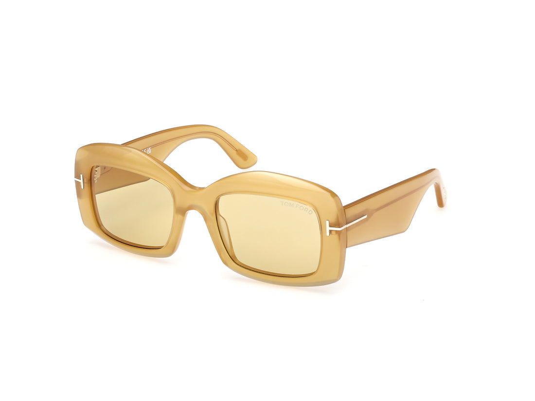 Occhiali da sole tom ford ft1218 venetia 39e amarillo rectangular femenino taglia 53mm - Vista principale