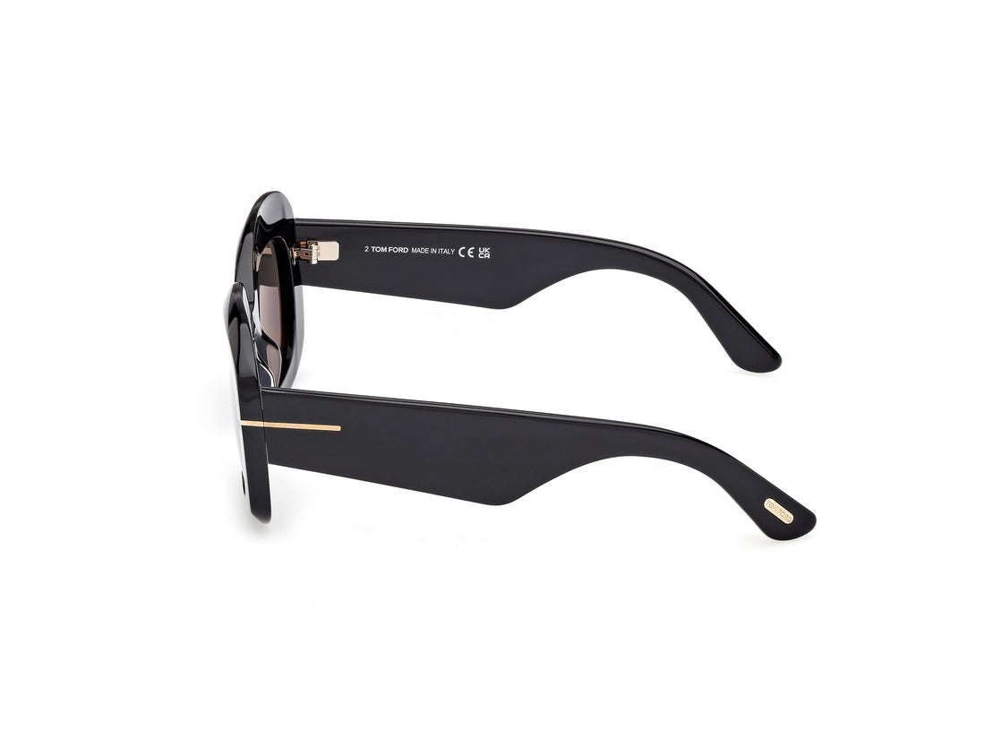 Gafas de sol tom ford ft1219 carmen-02 01a negro rectangular femenino talla 53mm - Vista de detalle