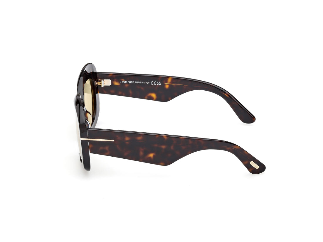 Gafas de sol tom ford ft1219 carmen-02 52e havana rectangular femenino talla 53mm - Vista de detalle