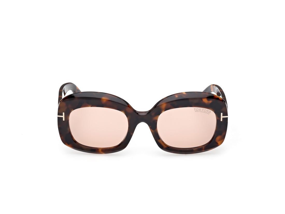 Gafas de sol tom ford ft1219 carmen-02 52y havana rectangular femenino talla 53mm - Vista de detalle