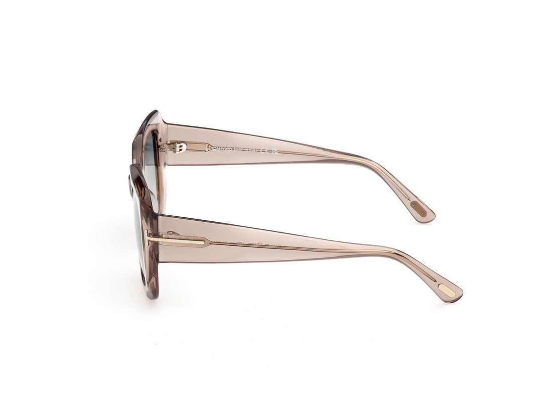 Sonnenbrillen tom ford ft1220 carla-02 45p marron square femenino größe 52mm - Detailansicht