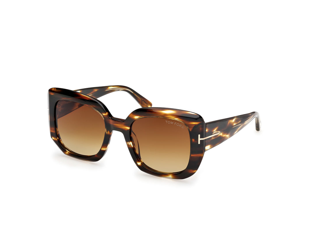 Gafas de sol tom ford ft1220 carla-02 55f havana square femenino talla 52mm - Vista principal