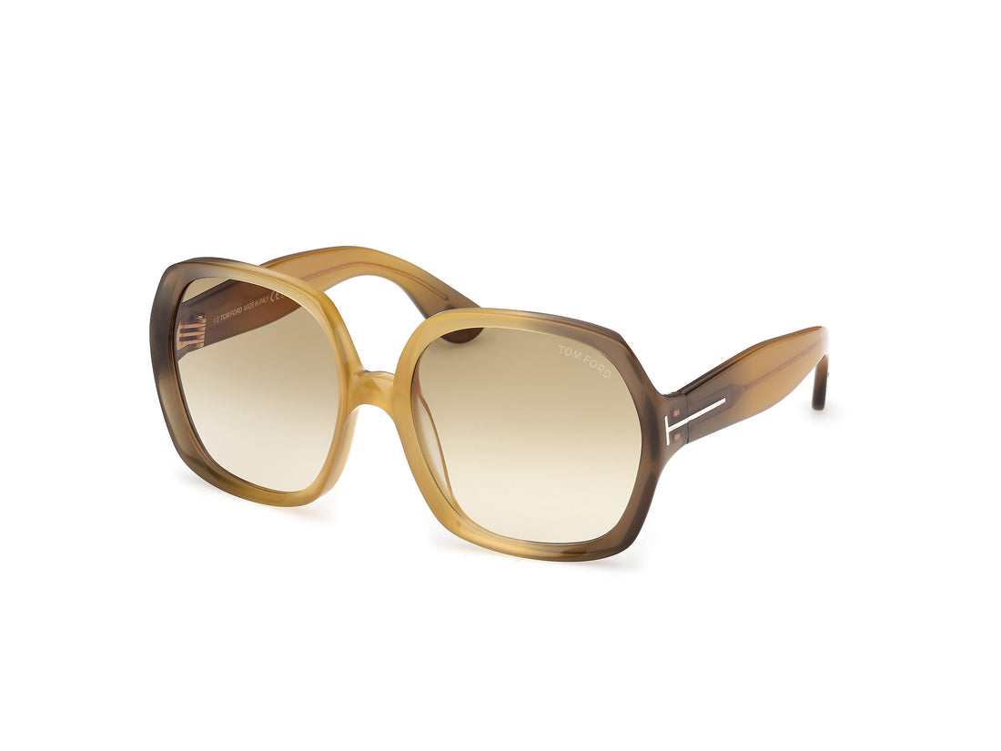 Gafas de sol tom ford ft1221 saffron 41f amarillo square femenino talla 60mm - Vista principal