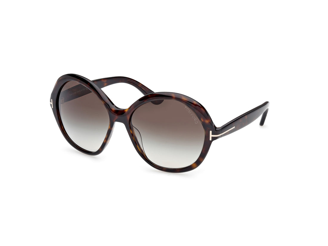 Sonnenbrillen tom ford ft1282 annabelle-02 52b havana round femenino größe 60mm - Hauptansicht