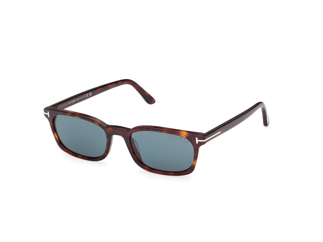 Sonnenbrillen tom ford ft1300 miles-02 54v havana rectangular masculino größe 53mm - Hauptansicht