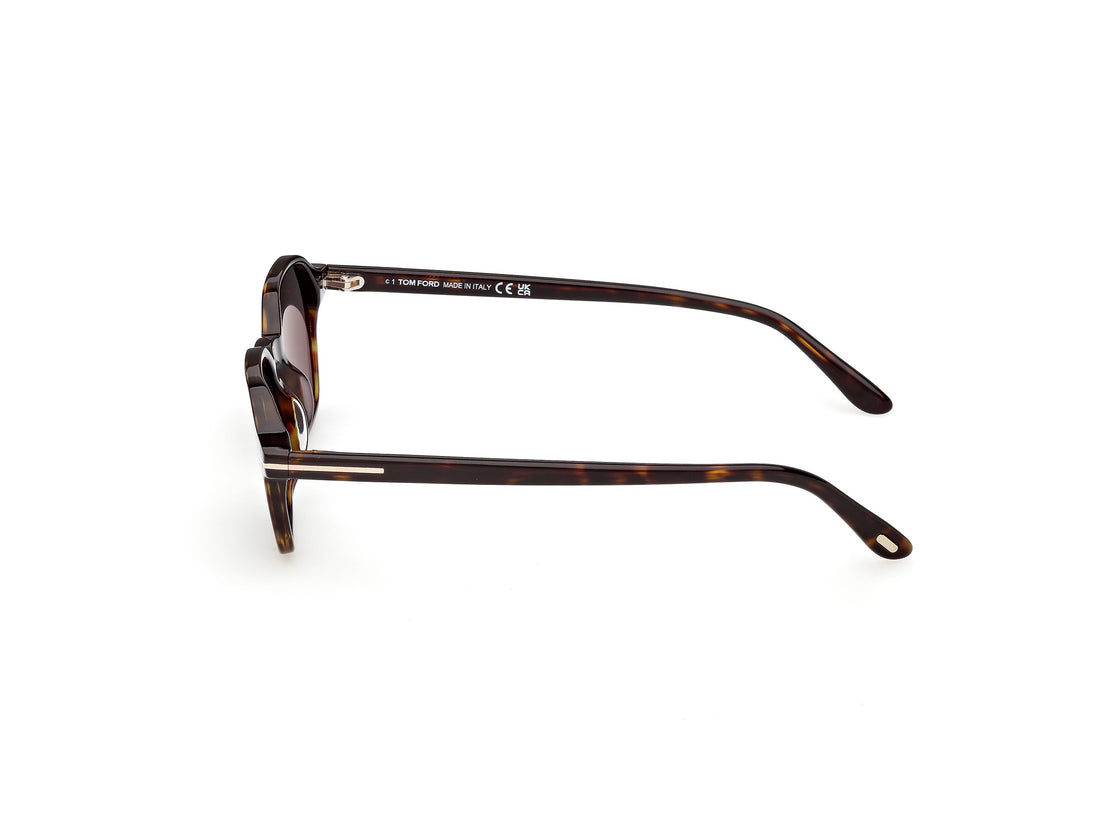 Sonnenbrillen tom ford ft1301 joey-02 52a havana geometric masculino größe 51mm - Detailansicht