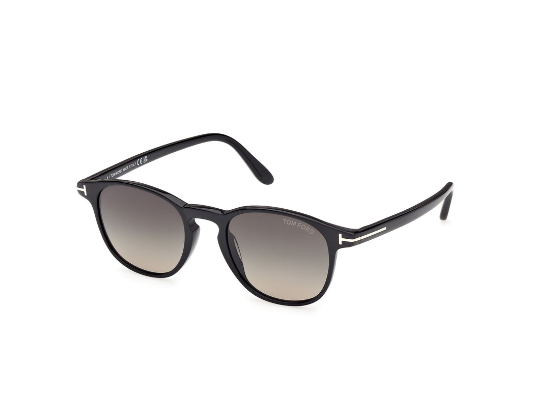 Sonnenbrillen tom ford ft1302 holt-02 01b negro round masculino größe 50mm - Hauptansicht
