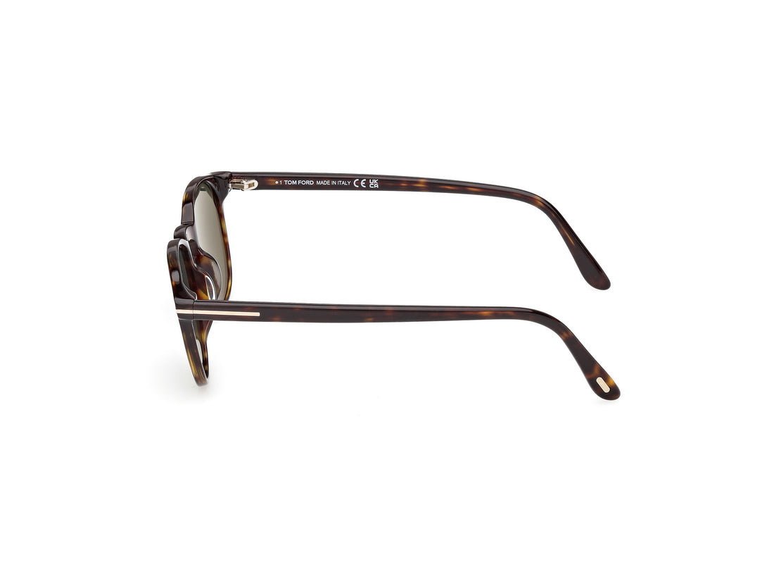 Sonnenbrillen tom ford ft1302 holt-02 52r havana round masculino größe 50mm - Detailansicht