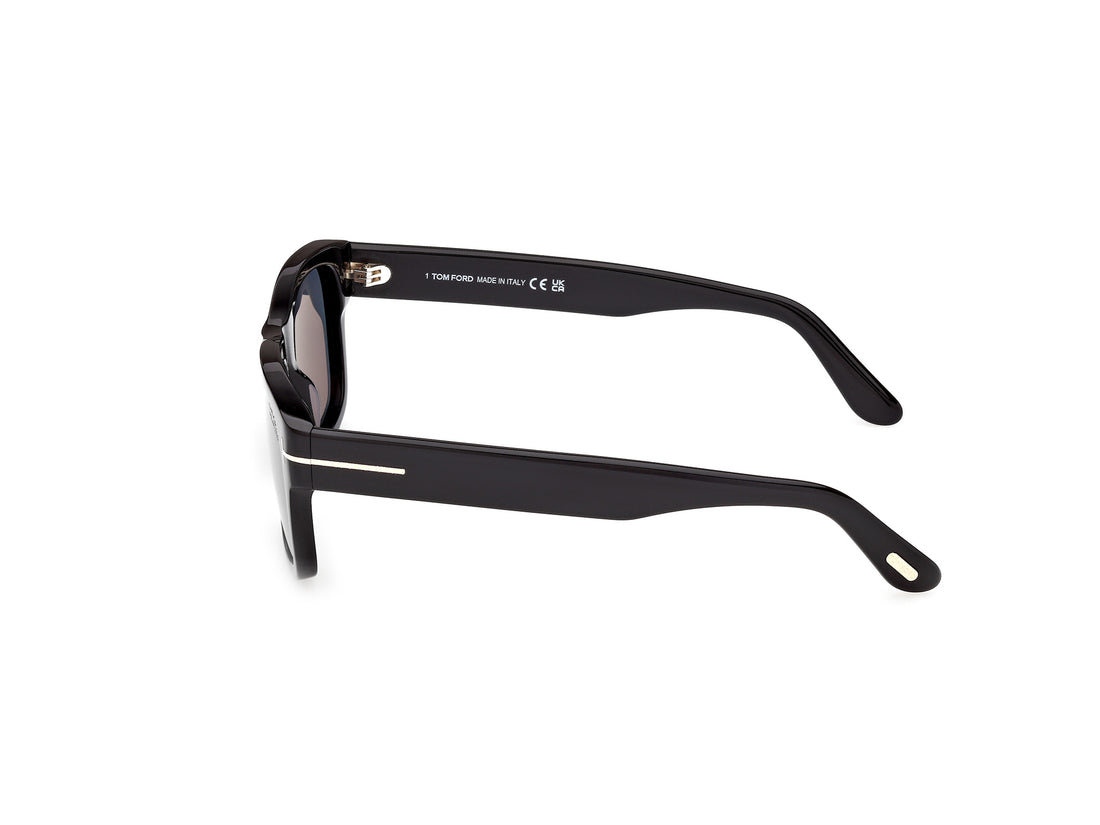 Sonnenbrillen tom ford ft1303 smith-02 01d negro rectangular masculino größe 55mm - Detailansicht