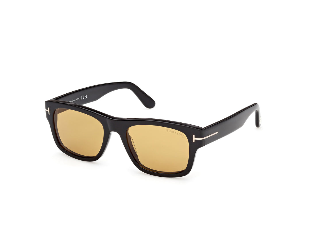 Sonnenbrillen tom ford ft1303 smith-02 01e negro rectangular masculino größe 55mm - Hauptansicht