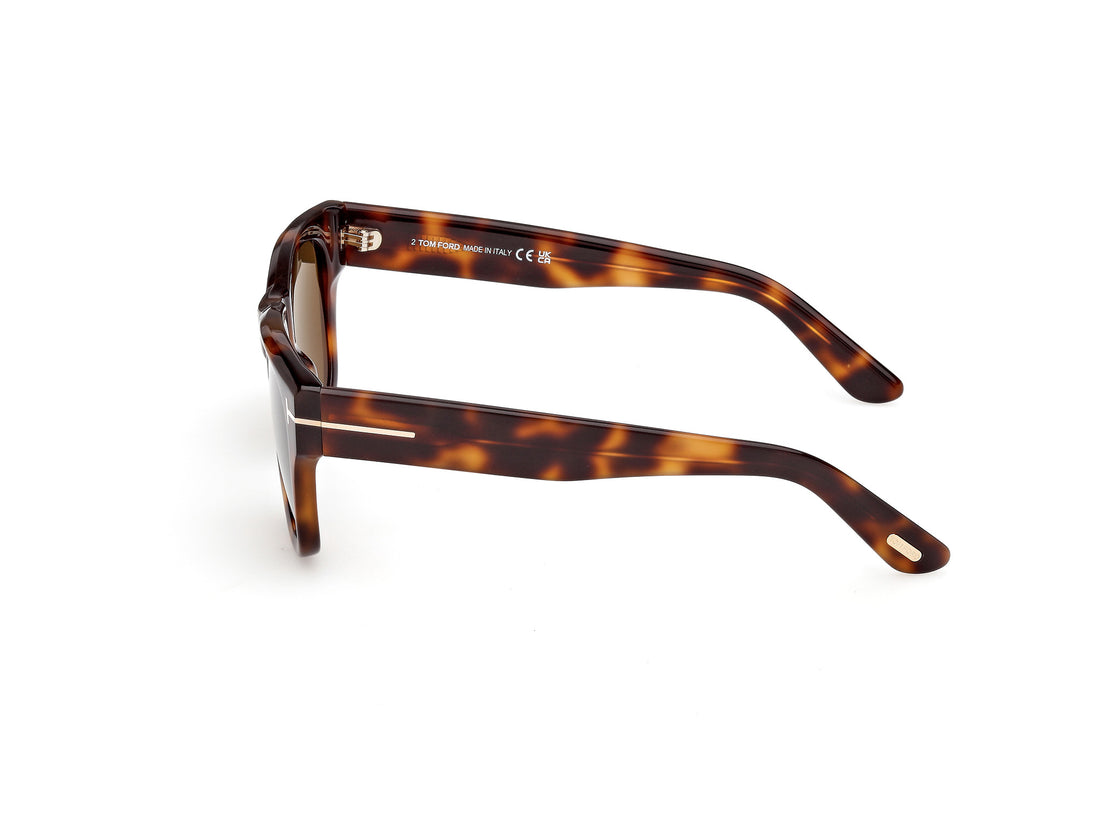 Occhiali da sole tom ford ft1304 finn-02 53e havana square masculino taglia 53mm - Vista dettagliata