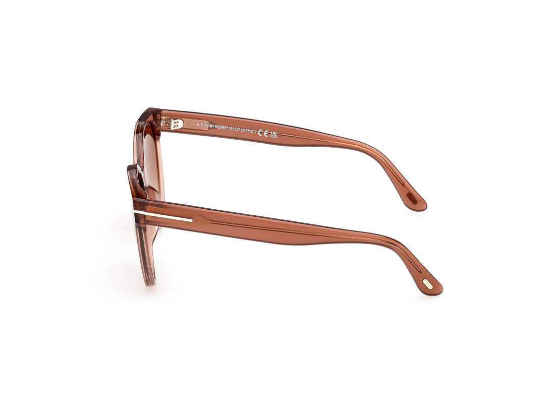 Occhiali da sole tom ford ft1311 tallulah-02 45f marron round femenino taglia 56mm - Vista dettagliata