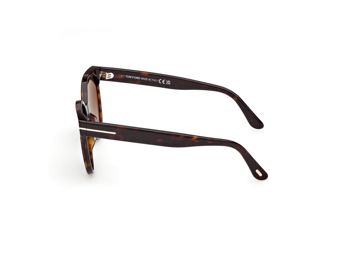 Occhiali da sole tom ford ft1311 tallulah-02 52b havana round femenino taglia 56mm - Vista dettagliata