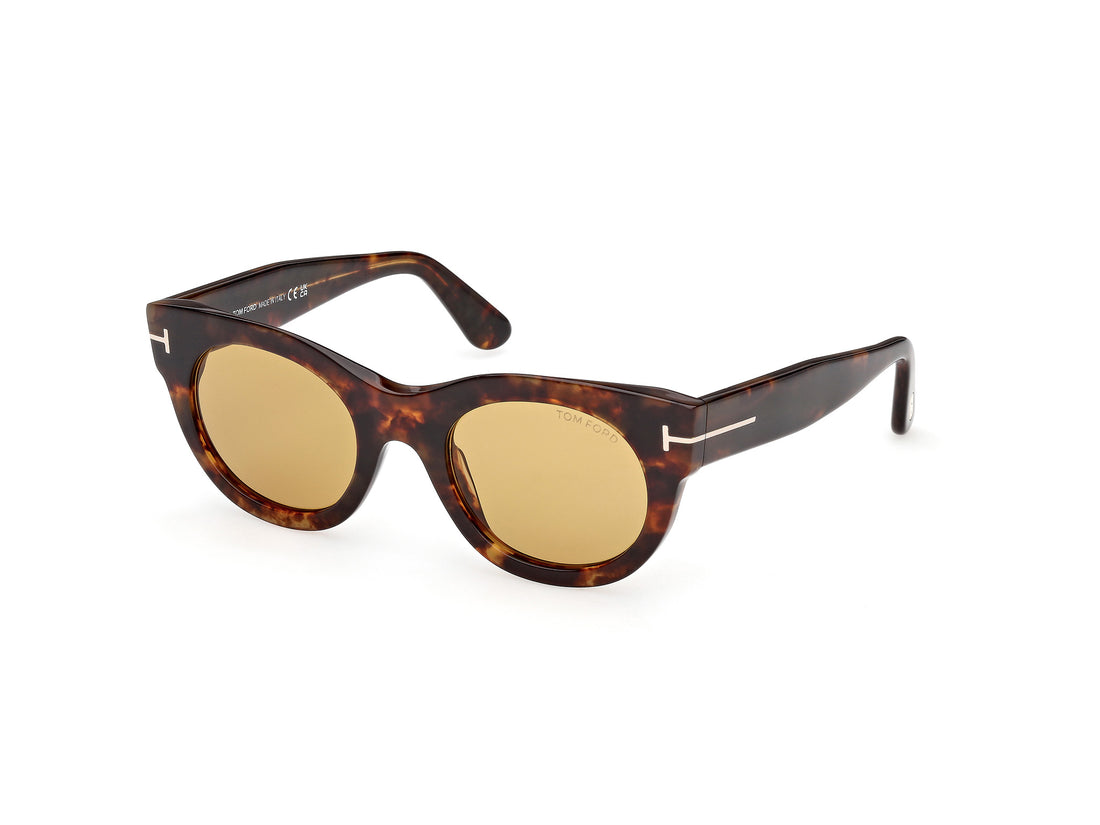 Occhiali da sole tom ford ft1315 marine-02 55e havana round femenino taglia 50mm - Vista principale